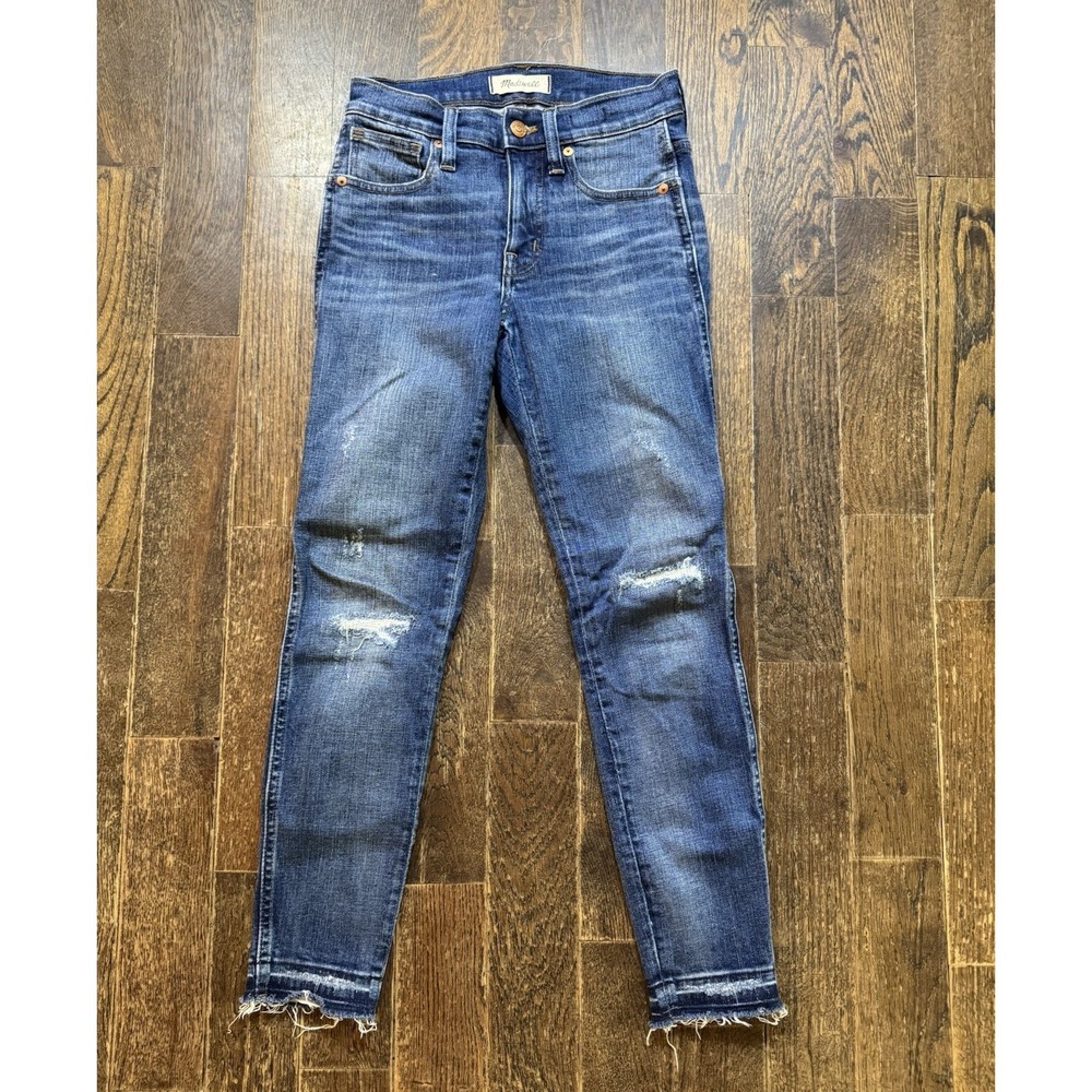 Madewell Jeans 9" High Rise Skinny Women's Size 24P (W26xL25.5) Medium Wash Blue
